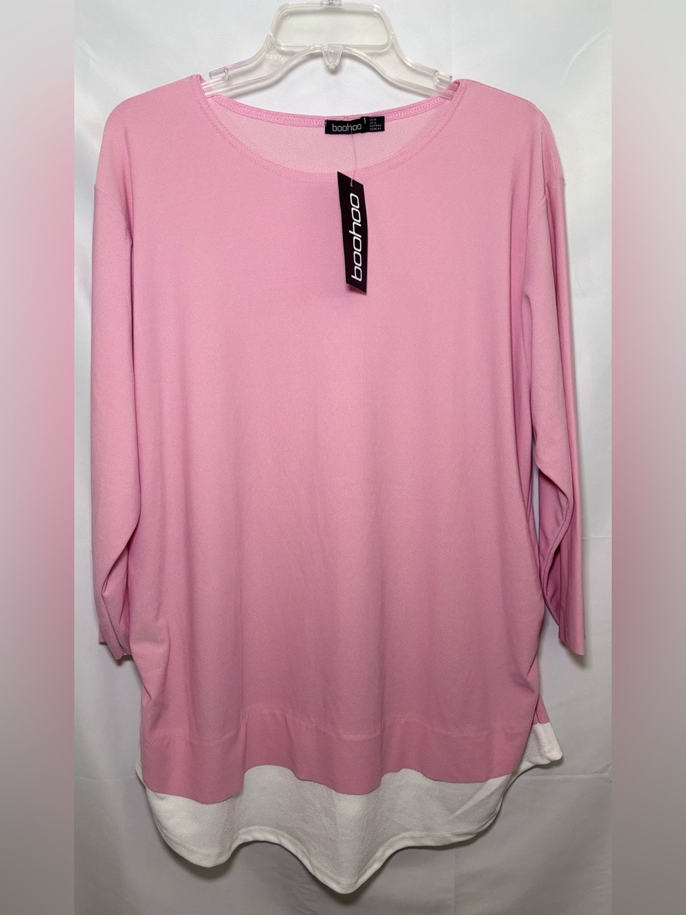 Boohoo Maternity Pink 3/4 Sleeve Top